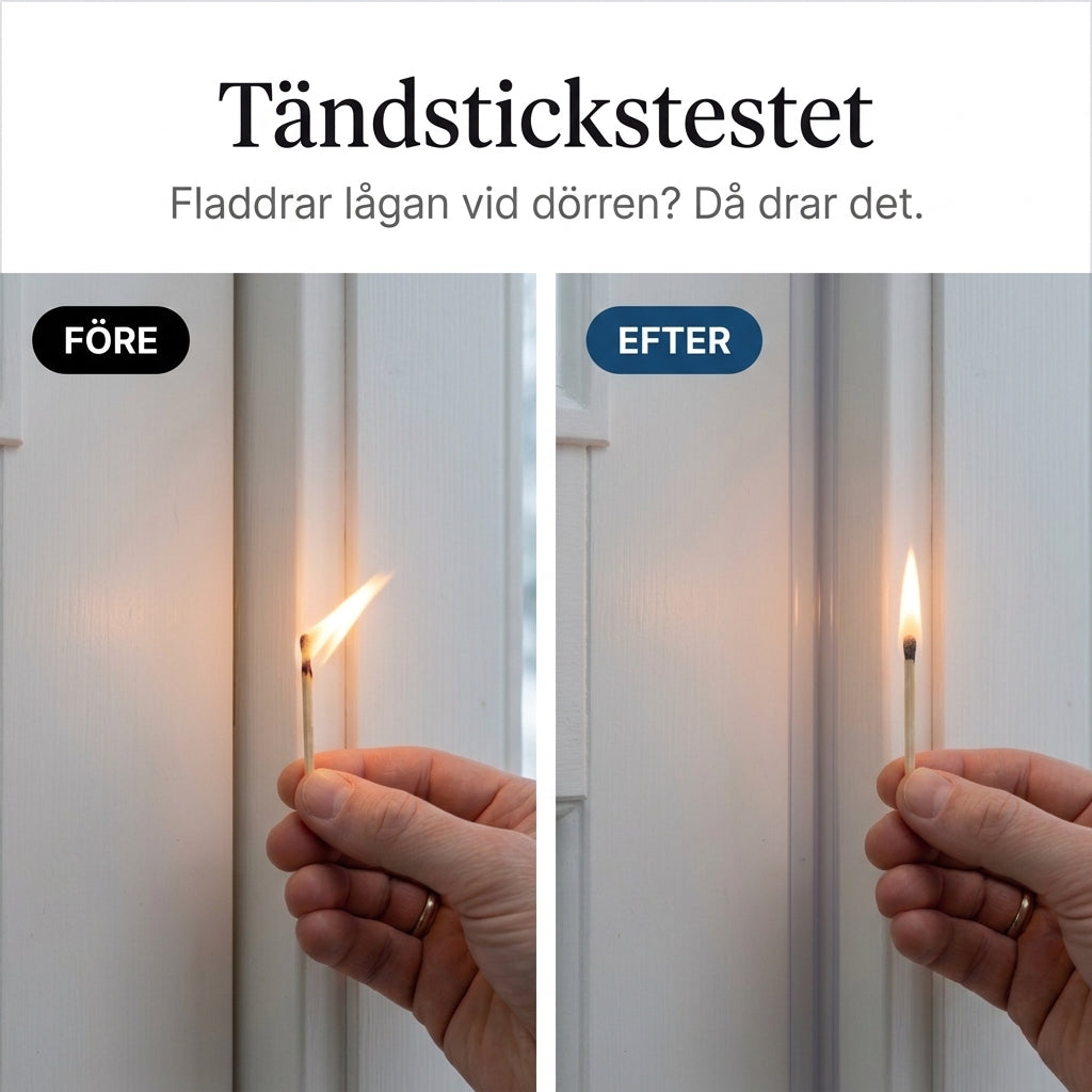 Tändstickstestet före och efter